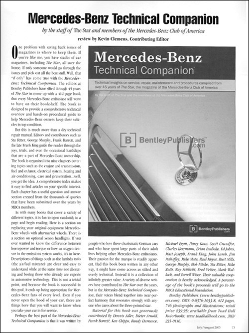 Review of Mercedes-Benz Technical Companion from The Star - July/August 2005